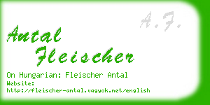 antal fleischer business card